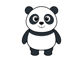 panda cartoon art vector illustration 