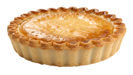 Delicious butter tart cupcake isolated on transparent background, perfect for menus and celebrations, featuring homemade pastry, sugar treat, Canadian dessert, and sweet indulgence PNG download