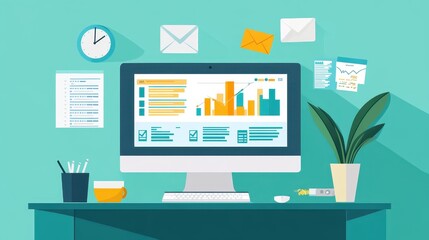 Productivity Dashboard: Data Visualization and Analytics Tools for Efficient Work