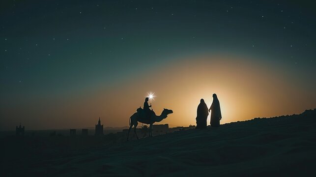 Nativity nighty silhouettes