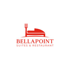 Logo BellaPoint suites and restaurant vector 