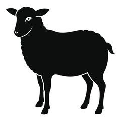 Unique Sheep Logo Icon Vector Illustration for Design