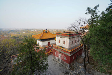 Tibetan architecture in the Four Great Regions of Summer Palace in Beijing.
