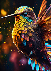 Fototapeta premium bird in the night