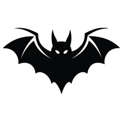 Vector Illustration of Bat Icon Silhouette