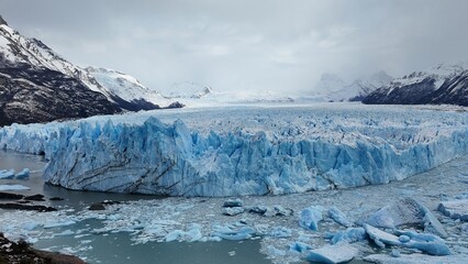 Los Glaciares National Park at El Calafate at Patagonia Argentina. Stunning landscape of iceberg in Patagonia. Perito Moreno Glacial. Patagonia landscape. Travel destination of El Calafate Argentina.