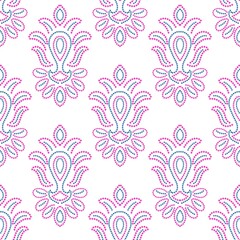 pattern flowerdamask ethnic boho American ikat texture tribal geometric background mandalas