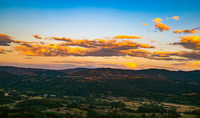 Viewpoint on the mountain, Na Thon Camp View, located in Ban Na Thon, Na Haeo District, Loei Province, Thailand.