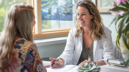 Naturopathic Consultation Showing A Practitioner Discussing a Treatment Plan