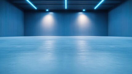 Fototapeta premium Warehouse Security and Cybersecurity A secure server room with restricted access, protecting sensitive warehouse data and inventory management systems.