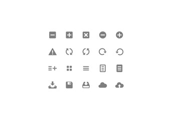 set of web icons png icon design template logo vector illustration