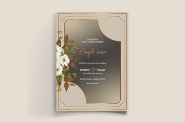 BRIDAL SHOWER FLORAL INVITATION TEMPLATE