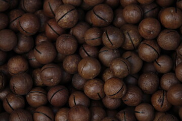 macadamia nuts background on the market