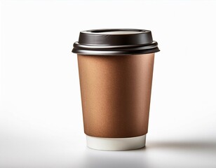 paper coffee cup to go take away mockup isolated on transparent background