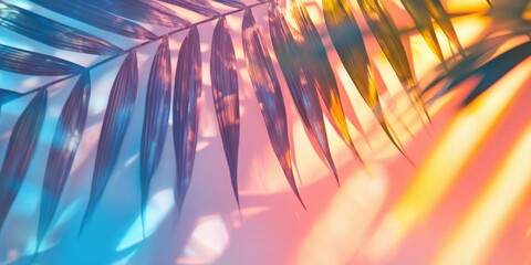 Abstract glossy rainbow gradient with bold colors and a metallic sheen blending futuristic and modern vibes under bright light