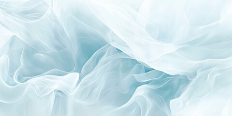 Obraz premium Abstract frosted glass texture in icy blue and white hues diffused soft light creating a cold and minimal design