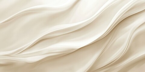 Obraz premium Fine sand texture with flowing wave patterns monochromatic beige tones natural and organic look