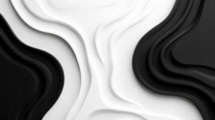 Abstract black and white wavy design creating a modern, artistic texture.