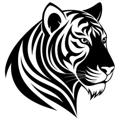 Head of tiger vector illustration 
