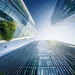 Corporate Office Background and Office Building AI Image
