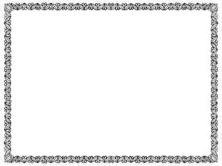 black and white frame