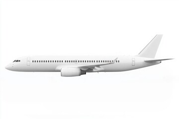 Fototapeta premium Side view of commercial airplane