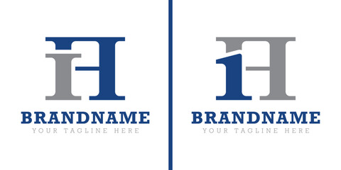 Letters IA and 1A Logo, for business with IA AI 1A A1 initials