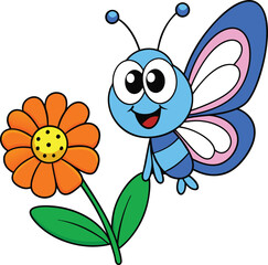 Fototapeta premium bee with flower