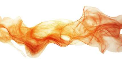 Fototapeta premium Abstract Orange Smoke Wave Flowing Energy, Dynamic Design, Artistic Flair