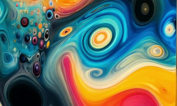 Zero Gravity Liquid Metal Symphony: Iridescent Magenta, Turquoise, and Gold Spheres Creating Hypnotic Fusion Patterns in Weightless Space