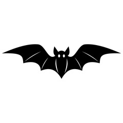 Obraz premium Silhouette Bat Flying