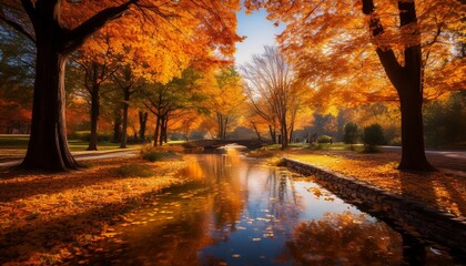 Fototapeta premium autumn park