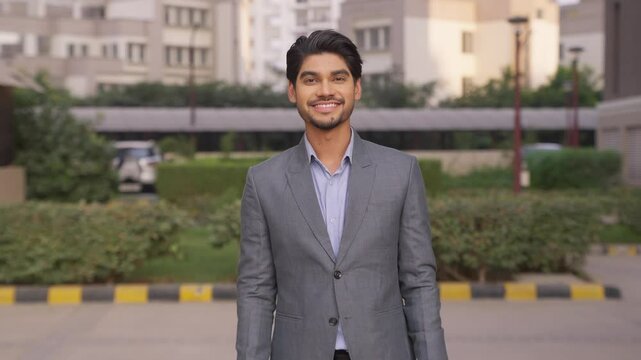 Indian Businessman Greeting Adab