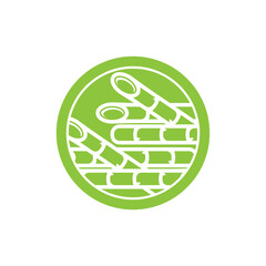 Sugar cane icon Vector Illustration design Logo template