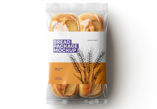 Bakery Bread Package Mockup Generated with AI
