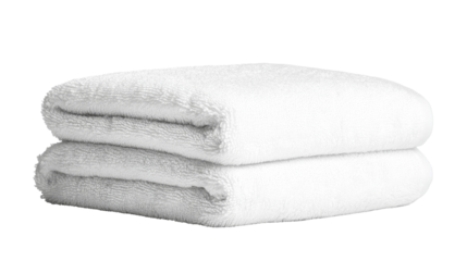 Fluffy cotton towels for hotel hygiene spa laundry soft transparent background