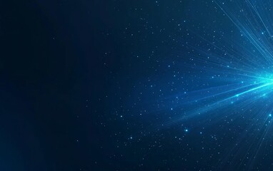 Obraz premium Cosmic Rays in Deep Space