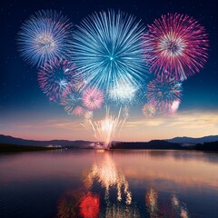 Fireworks Night Background