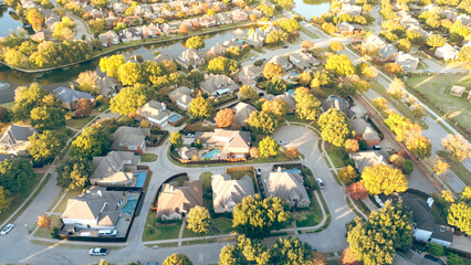 Suburban school district in upscale lakeside residential community along MacArthur boulevard in...