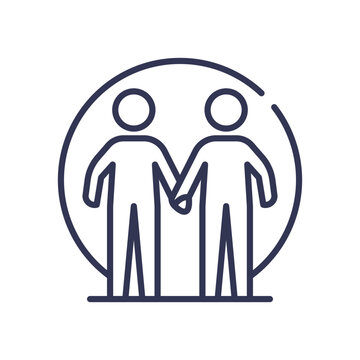 recommend clip art: Two figures holding hands symbolizing unity and support.