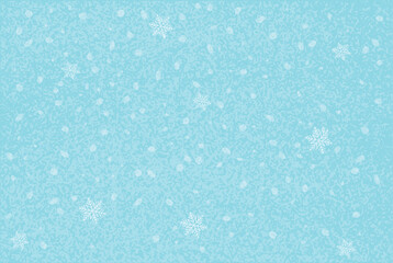Elegant blue winter textured background with delicate snowflakes. For banners, holiday cards, New Year invitations, Christmas discounts, seasonal advertising, and festive greetings with space for text