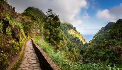 levada trail in madeira portugal