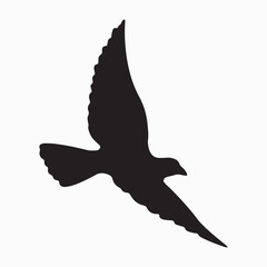 A flock of flying swallows, bird silhouettes in the sky. Wild Birds Unlimited: bird food, feeders, and feeding.
