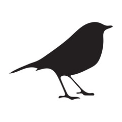 black silhouette flock of birds backlit Isolate on transparent background eps file
