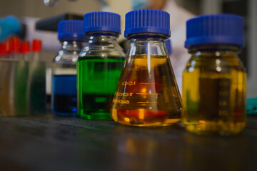 researchers  to mix reactants, carefully observe changes such as color shifts or gas production, and analyze results, demonstrating principles of chemistry