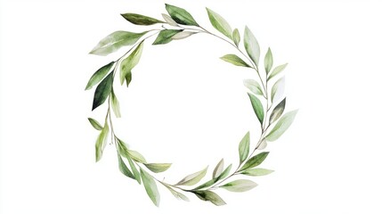 Christmas wreath isolated on white background