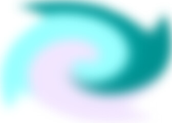Fototapeta premium An abstract colorful transparent swirl shape spiral design element.