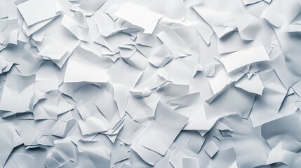 Crumpled White Paper Texture Background Abstract Design Elements
