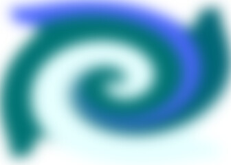 An abstract colorful transparent swirl shape spiral design element.