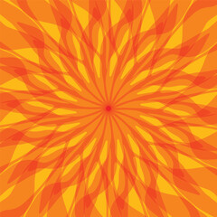 The flower is yellow-orange in color. The vector file will come in handy for your designs.